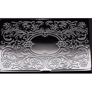 Antique Stainless Steel Business Card Holder