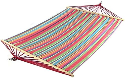 Summer Fiesta Double Cotton Hammock with Spreader Bars