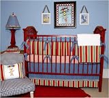 Air Show Red Check Extra Fitted Sheet