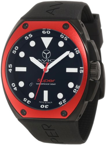 Montres De Luxe Men's SA BK 1001 Superavio Aluminum Black PVD Interchangeable Bezel Watch