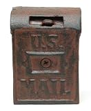 Cast Iron Mail Box Bank