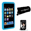 (9 Colors Option) Apple iPod Touch 3rd Generation Silicone skin case cover for iPod Touch 2G 3G, iTouch 8GB, 16GB, 32GB, 64GB + LCD protector + MiniSuit Bag