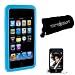(9 Colors Option) Apple iPod Touch 3rd Generation Silicone skin case cover for iPod Touch 2G 3G, iTouch 8GB, 16GB, 32GB, 64GB + LCD protector + MiniSuit Bag