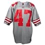 Nike Ohio State Buckeyes #47 Grey Replica Football Jersey