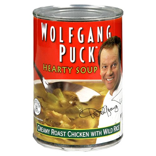 Wolfgang Puck Creamy Roast Chicken with Wild Rice Soup, 14.5-Ounce Cans (Pack of 12) by Wolfgang Puck
