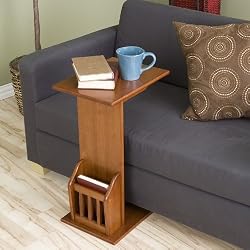 Southern Enterprises HZ1102 Mission Magazine Snack Table, Walnut