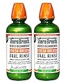 TheraBreath Dentist Recommended Fresh Breath Oral Rinse - Mild Mint Flavor, 16 Ounce (Pack of 2)