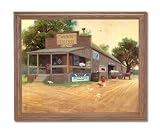 African American Black Wilson Feed Seed Store Home Decor Wall Picture Oak Framed Art Print