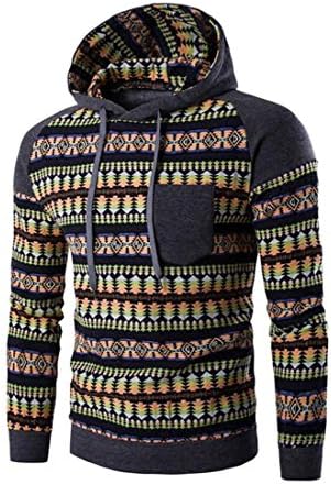 Fashion Hombre Hip Hop Single Pocket Sweatshirt Suit Men Color Slim Fit (XL, Dark Gray)