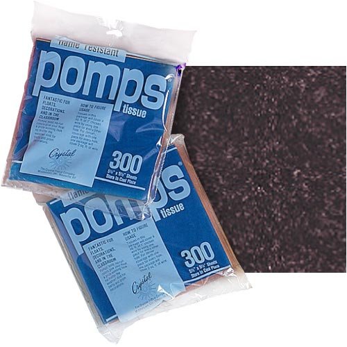 Childrens Toyshop  Sporting Goods : Pomps Tissue Squares Black