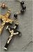 Black Wood Beaded Rosary With 7MM Glass Beads 20 #35818
