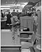 Photographic Print of Little Girl on the phone at a Trade Show from Mary Evans
