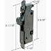 1/2" Wide Round End Face Plate Mortise Lock with 45 Degree Keyway for W&F Doors