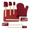 Silicone Solutions Red Kitchen Accessory Set