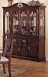 China Cabinet Buffet Hutch - Traditional Cherry Finish