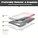 TOZO Case for iPhone 6s Shiny Shadow Bling Crystal Sparkle Premium 3 Layer Hybrid PC+TPU Semi Transparent/Exact/Soft Case for iPhone 6 (2014) / 6s (2015) 4.7 Gradient Black
