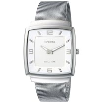 Invicta Men's Slim Collection Square Stainless Steel Mesh Watch #5145