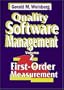 Quality Software Management: First-Order Measurement