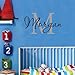 Personalized Monogram Kids Wall Decals - Boys Wall Decal- Name Vinyl Lettering - baby boy nursery wall decal Morgan