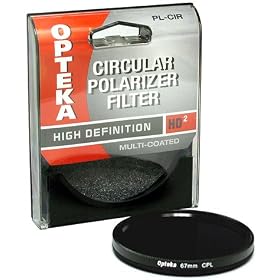 Click here to buy Opteka 67mm High Definition� Multi-Coated Circular Polarizing Glass Filter by Opteka.