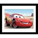Lightning McQueen Framed Lithograph - 12.25x15.25"