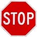 Red Stop Sign Embroidered Patch Iron-On Highway Road Biker Emblem