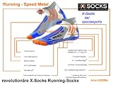 X-Socks Speed Metal Laufsocken, silber/blau - 