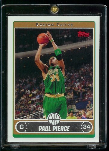 2006 07 Topps Paul Pierce Boston Celtics Basketball Card #21 - Mint Condition - Shipped In Protective ScrewDown Display Case!