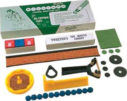 Tweeten Deluxe Cue Tip Repair Kit Billiard Pool Stick