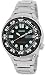 Men's Stainless Steel Black Dial