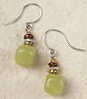 Olive Jade Earrings