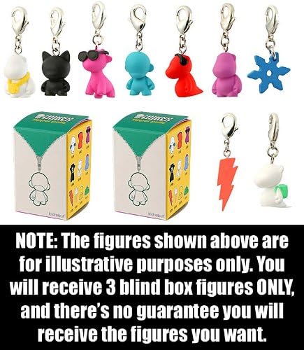MunnyWorld ~1" Mini-Figure Zipper Pull Double Pack (2 Randomly Picked Blind Box Figures)