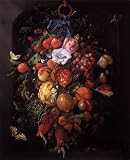 FRAMED oil paintings - Jan Davidsz de Heem - 24 x 30 inches - Festoon of Fruit and Flowers
