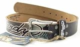 Ed Hardy - Ed Hardy By Christian Audigier Bulldog NC In Black Men's Belt EH1102