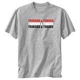T-Shirt Heather Gray  Triple Color Trinidad & Tobago  Country