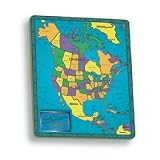 North America Framed Continent Jigsaw Puzzle 70pc