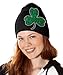 St. Patrick's Day Rhinestone Shamrock Beanie