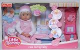 Little Mommy Real Loving Baby Doll Giftset - BONUS Diaper Bag, Lotion Bottle, Baby Powder, Baby Wipes, Cell Phone
