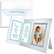 "Bless this Tiny Baby" Personalized Baptism, Christening Picture Frame Gift - Boy