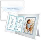 "Bless this Tiny Baby" Personalized Baptism, Christening Picture Frame Gift - Boy