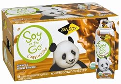 ZenSoy Soy-On-The-Go Soymilk, Cappuccino, 8.25-Ounce Aseptic Packages (Pack of 15)