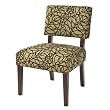 Mitchell Armless Chair - Orvella Green/ Brown