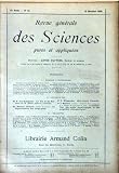 REVUE GENERALE DES SCIENCES [No 23] du 15/12/1905 - H. VON HELMHOLTZ - LA VIE ET LES TRAVAUX DE HERTZ - M. NICLOUX - LA SAPONIFICATION DES CORPS GRAS - WEISGERBER - TENERIFFE - MEURICE - L'ADRENALINE.