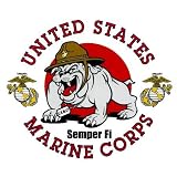 Marine Corp Bulldog Sticker/Decal