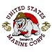 Marine Corp Bulldog Sticker/Decal Image
