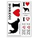 BLC I Love ステッカー ボルゾイ