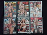 PLAYBOY MAGAZINE (6ct Lot) WWE Superstar Diva's 2008 Maria Kanellis, 2007 Ashley Massaro, 2006 Candice Michelle, 2005 Christy Hemme, 2004 Sable vs Torrie, 2003 Torrie Wilson (WWE - Wrestling!)