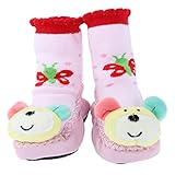 Yuelian(TM) アニマル形ベビーブーティー 新生児ルームシューズ 子供靴 滑り止め付 ファーストシューズ カラフル ベビースニーカー (11　ネズミ)