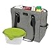 ZaZa Tote with 5 Piece Food Container, Gray