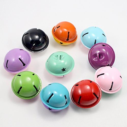 2x2pcs 40mm Random color Randomly Metal Jingle Bells